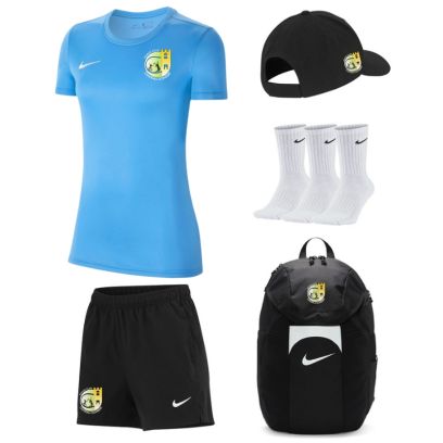 Pack Tennis Club Chateau Gombert pour Femme (5 pièces) | Maillot + Short + Casquette + Chaussettes + Sac à dos |