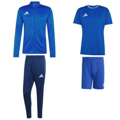 Ensemble adidas Entrada 26 pour Homme. Survêtement + Maillot + Short (4 pièces)