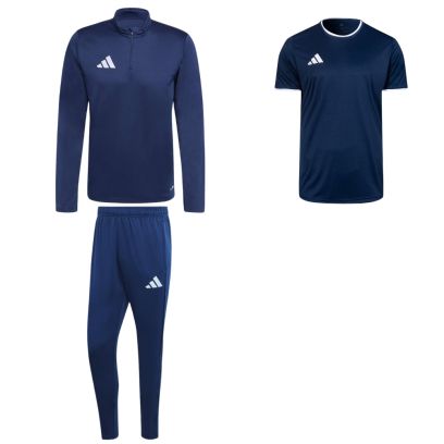ensemble adidas entrada 26 homme survetement zip pantalon maillot bleu marine