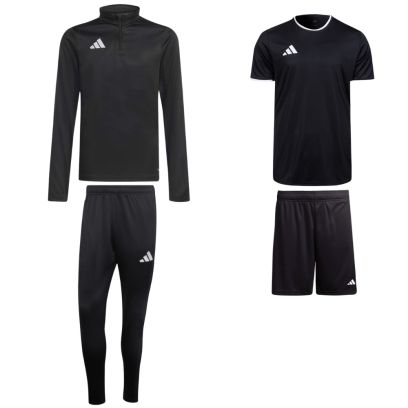 ensemble adidas entrada 26 homme survetement zip pantalon maillot short noir