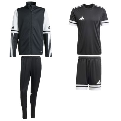 Ensemble adidas Squadra 25 pour Enfant. Survêtement + Maillot + Short (4 pièces)