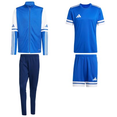 Ensemble adidas Squadra 25 pour Homme. Survêtement + Maillot + Short (4 pièces)