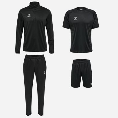Product set Hummel Essential for Kids. Jersey + Shorts + Top 1/2 zip + Tracksuit pants (4 items)