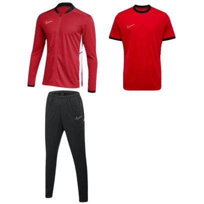 ensemble nike academy 25 pour homme survetement veste pantalon maillot rouge