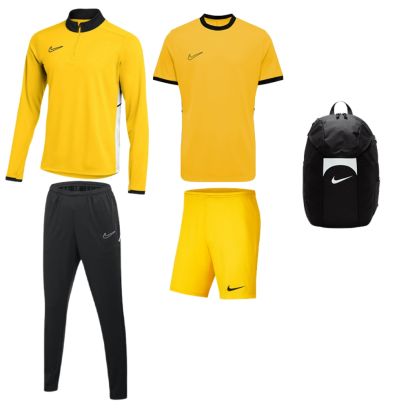 ensemble nike academy 25 pour homme survetement sweat pantalon maillot short sac jaune