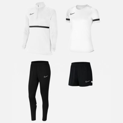 Produkt-Set Nike Academy 21 für Frau. Trainingsanzug + Trikot + Shorts (4 artikel)