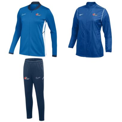 Pack Noeux Athletisme pour Femme (3 pièces) | Veste de survêtement + Pantalon de survêtement + Coupe-vent |