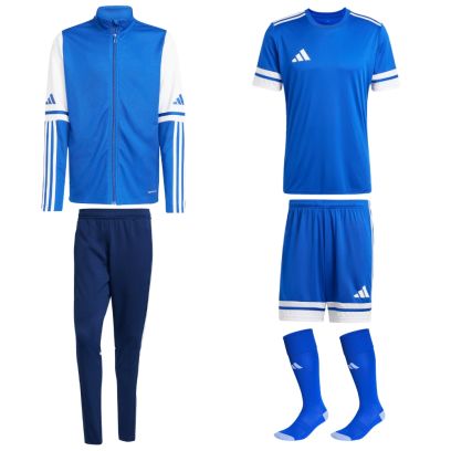 Ensemble de football adidas Squadra 25 pour Enfant. Survêtement + Maillot + Short + Chaussettes (5 pièces)
