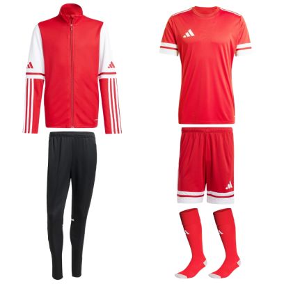 Ensemble de football adidas Squadra 25 pour Homme. Survêtement + Maillot + Short + Chaussettes (5 pièces)