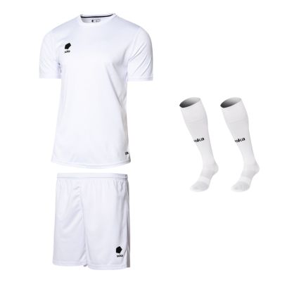ensemble football soka soul 23 homme maillot short chaussettes blanc