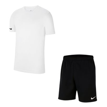 ensemble nike park 26 t-shirt short pour enfant blanc