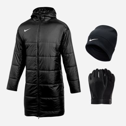 pack hiver nike academy pro 24 parka gants bonnet noir