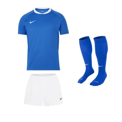 pack rugby nike team pour les clubs maillot short chaussettes bleu royal