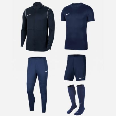 Ensemble Nike Park 20 pour Homme. Survêtement + Maillot + Short + Chaussettes (5 pièces)