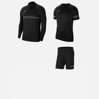 Ensemble Nike Academy 21 pour Homme. Maillot + Short + Haut de survêtement (3 pièces)