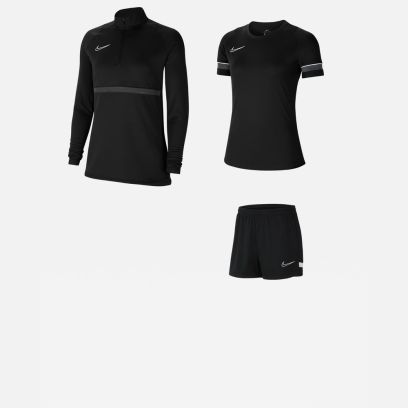 Produkt-Set Nike Academy 21 für Frau. Trikot + Shorts + Trainingsoberteil (3 artikel)