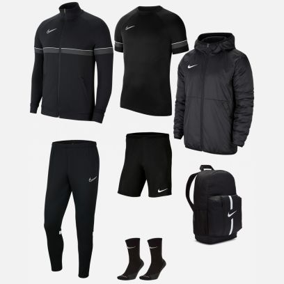 Ensemble Nike Academy 21 pour Enfant. Survêtement + Maillot + Short + Chaussettes + Parka + Sac (7 pièces)