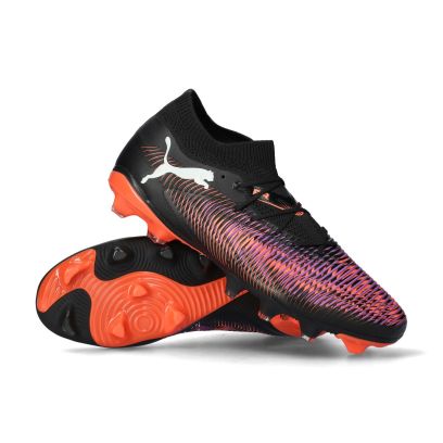 Future 8 Match FG/AG - Black-White-Glowing Red