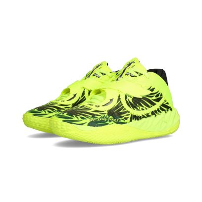Enfants MB.05 Voltage - Améthyste Foncé-Vert Fluo Pes-Rouge