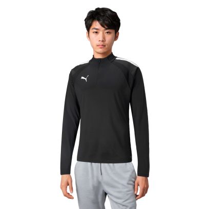 Haut d'entrainement 1/4 Zip Puma teamLIGA Noir pour Homme