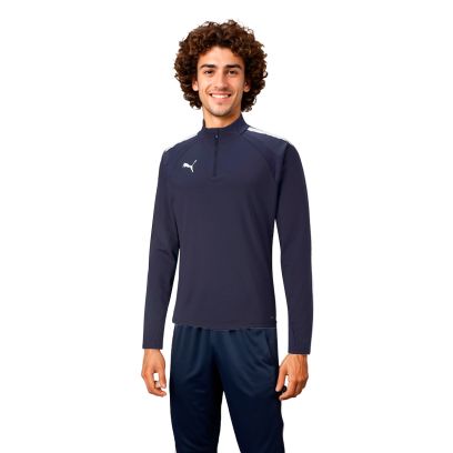 Haut d'entrainement 1/4 Zip Puma Rosny Ss/Bois St.O. Bleu Marine pour Homme