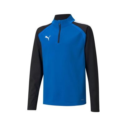 Haut d'entrainement 1/4 Zip Puma teamLIGA Bleu pour Enfant