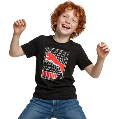 T-shirt Puma Graphics Noir pour Enfant