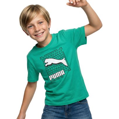 T-shirt Puma Graphics Vert pour Enfant