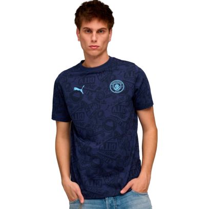 T-shirt Puma Manchester City Bleu Marine Unisexe