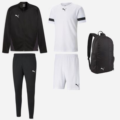 Set di prodotti Puma teamGOAL per Bambino. Tuta + Maglia + Short + Zaino (5 prodotti)
