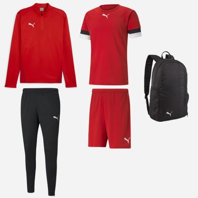Set di prodotti Puma teamGOAL per Uomo. Tuta + Maglia + Short + Zaino (5 prodotti)