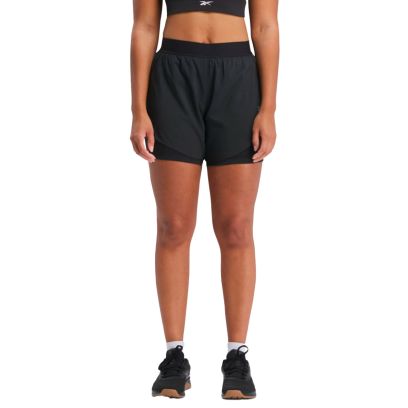Running 2 In 1 Short Mujer - black