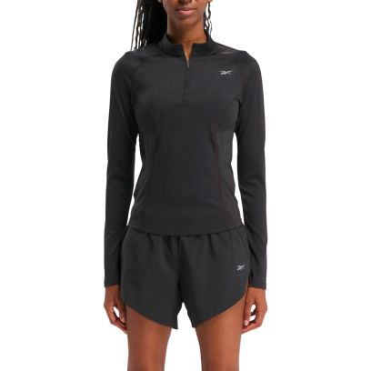 Running 1/4 Zip Mujer - Night Black