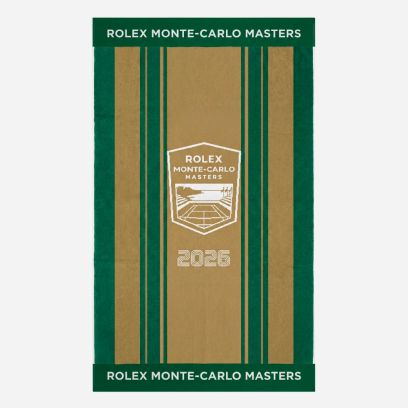 serviette rolex monte carlo masters 2026 gold green