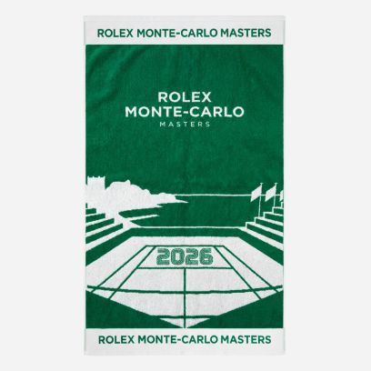 serviette rolex monte carlo masters 2026 white green