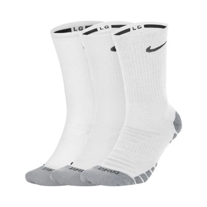 Lot de 3 paires de Chaussettes Nike blanches Dry Cushion Crew Training SX5547-100
