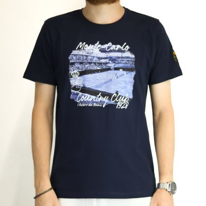 Camiseta Monte-Carlo Country Club Azul Marino para hombre