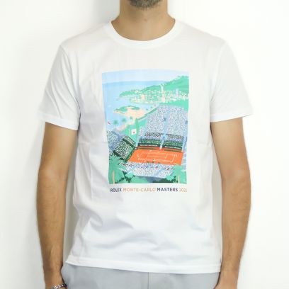 T-shirt Rolex Monte-Carlo Masters Wit voor heren
