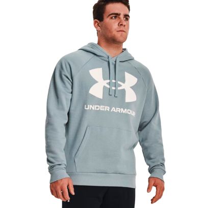 UA Rival Fleece Logo Hoodie - Cyan