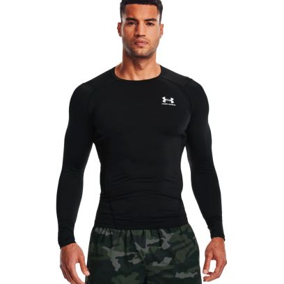 HeatGear Compression LS - black-white