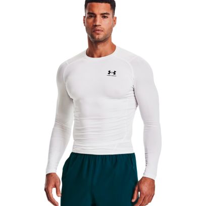 HeatGear Compression LS - white-black