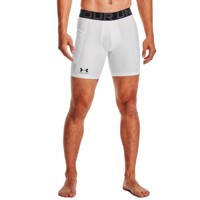 short HeatGear Compression - White-Black