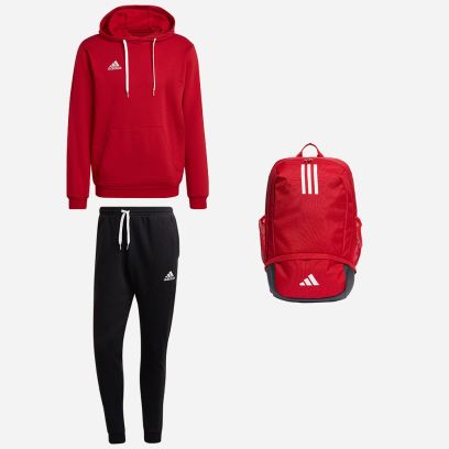Pack adidas Entrada 22 (3 pièces) | Sweat à capuche + Bas de jogging + Sac à dos |