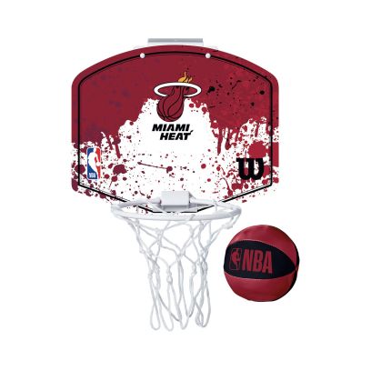 Mini-panier Wilson Miami Heat Rouge