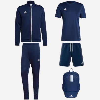 Pack adidas Entrada 22 (5 pièces) | Veste de survêtement + Pantalon de survêtement + Maillot + Short + Sac à dos |