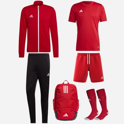 Product set adidas Entrada 22 for Men. Track suit + Jersey + Shorts + Socks + Bag (6 items)