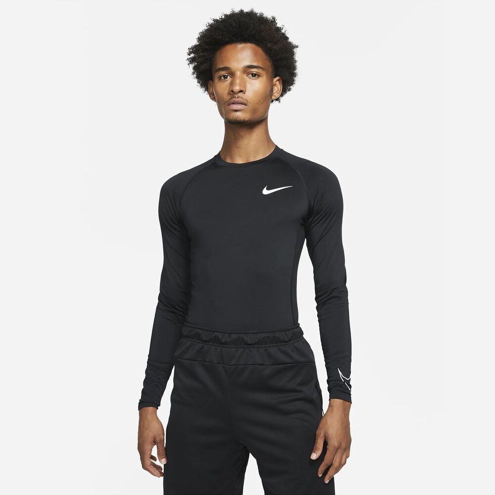 Nike Pro Kompressionstrikot Schwarz für Männer EKINSPORT