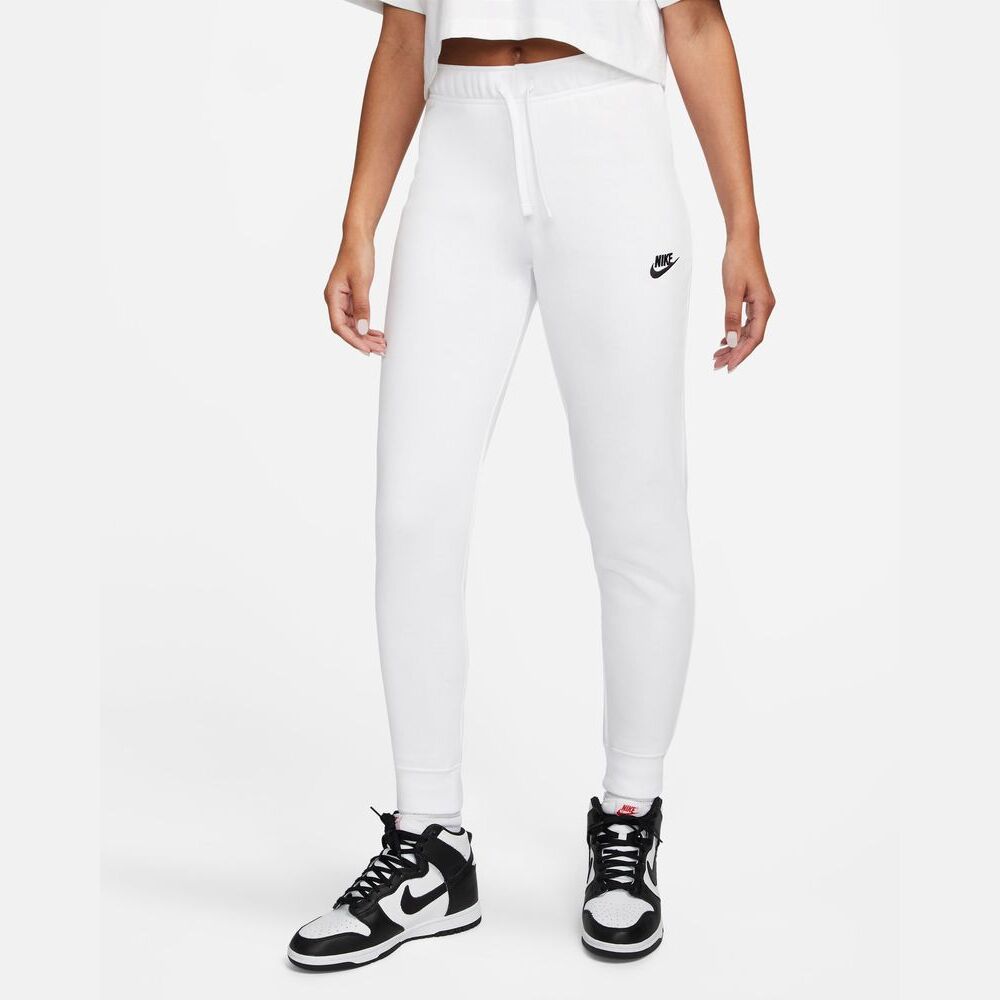 Pantalon Taille Mi-Haute Nike Sportswear Club Fleece pour Femme -  DQ5174-100 - Blanc