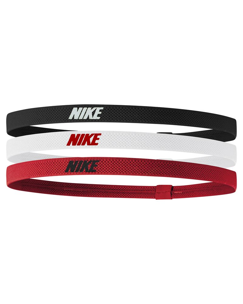 Lot de 3 bandeaux Nike Elastic - DR5205-083 - Noir/Blanc/Rouge
