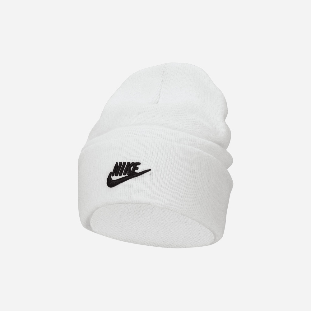 Bonnet Nike Peak Tall Cuff Futura Blanc & Noir pour Adulte